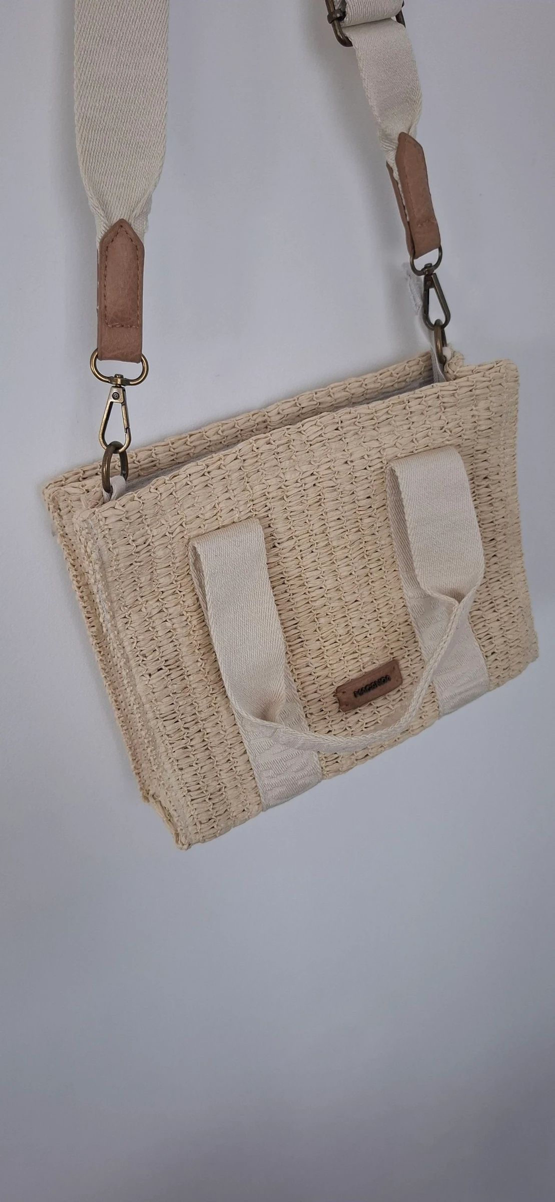 🤎 Sac à main bandoulière effet paille / jute – bohème chic – neuf – photo 12
